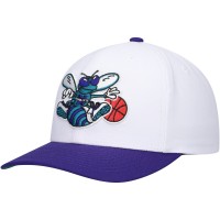 Бейсболка Charlotte Hornets Mitchell & Ness Hardwood Classics Core 2-Tone 2.0 Pro - White/Purple
