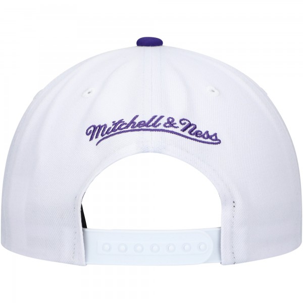 Бейсболка Charlotte Hornets Mitchell & Ness Hardwood Classics Core 2-Tone 2.0 Pro - White/Purple