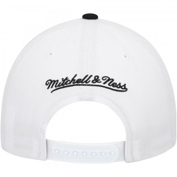 Miami Heat Mitchell & Ness White/Black Hardwood Classics Core 2-Tone 2.0 Pro Snapback Hat