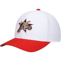 Бейсболка Philadelphia 76ers Mitchell & Ness Hardwood Classics Core 2-Tone 2.0 Pro - White/Red
