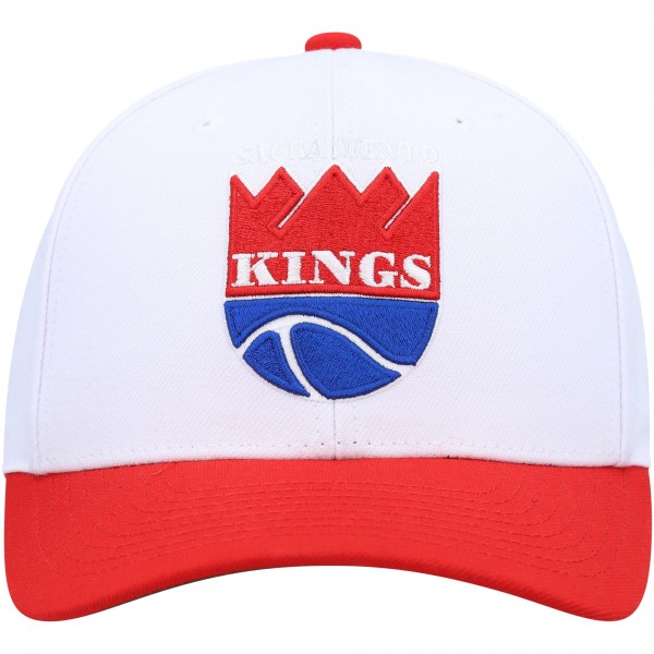 Бейсболка Sacramento Kings Mitchell & Ness Hardwood Classics Core 2-Tone 2.0 Pro - White/Red