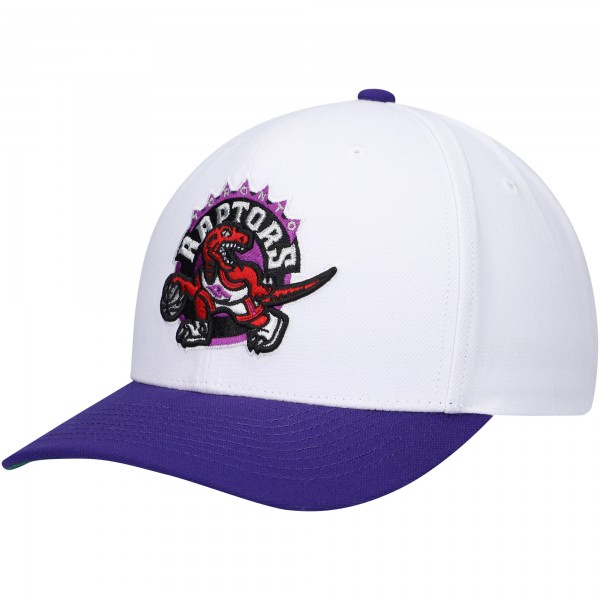 Бейсболка Toronto Raptors Mitchell & Ness Hardwood Classics Core 2-Tone 2.0 Pro - White/Purple