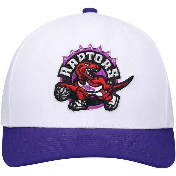 Бейсболка Toronto Raptors Mitchell & Ness Hardwood Classics Core 2-Tone 2.0 Pro - White/Purple