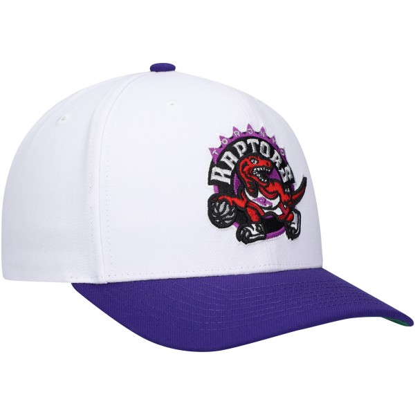 Бейсболка Toronto Raptors Mitchell & Ness Hardwood Classics Core 2-Tone 2.0 Pro - White/Purple