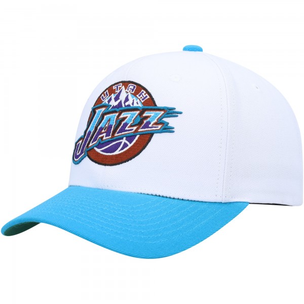 Бейсболка Utah Jazz Mitchell & Ness Hardwood Classics Core 2-Tone 2.0 Pro - White/Navy