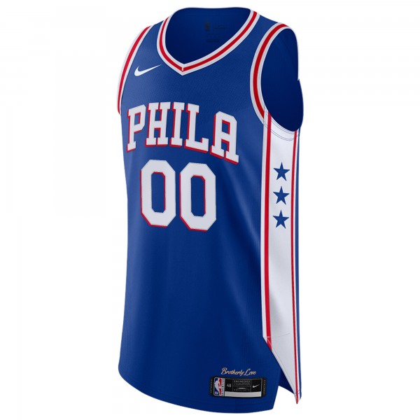 Джерси Philadelphia 76ers Nike Royal Custom Authentic - Icon Edition
