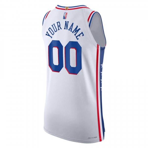 Игровая форма  Philadelphia 76ers Nike 2021/22 Diamond Authentic Custom - Association Edition - White