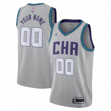 Игровая форма  Charlotte Hornets Jordan Brand 2019/20 Swingman Custom Gray - City Edition
