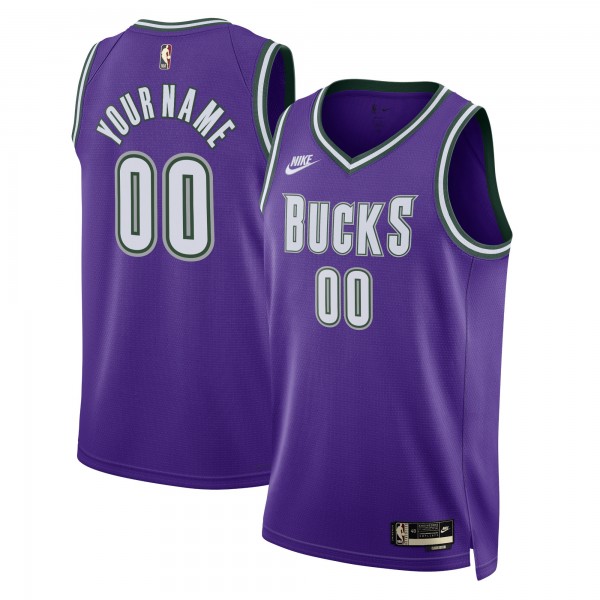 Игровая форма  Milwaukee Bucks Nike Unisex 2022/23 Custom Swingman - Classic Edition - Purple