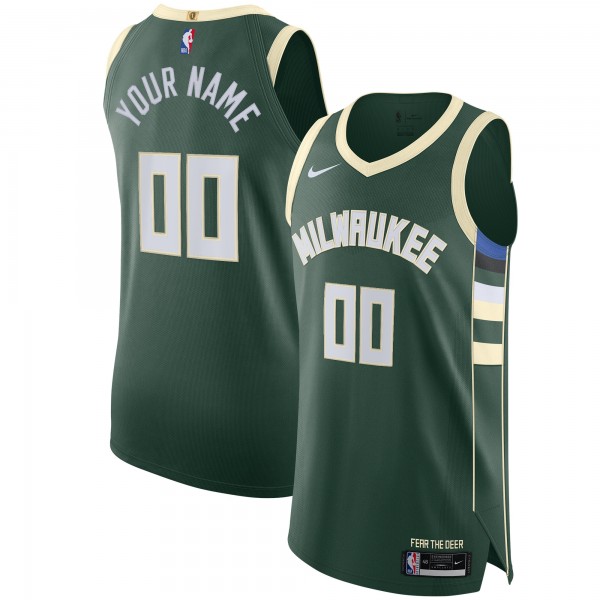Игровая форма  Milwaukee Bucks Nike Authentic Custom Green - Icon Edition