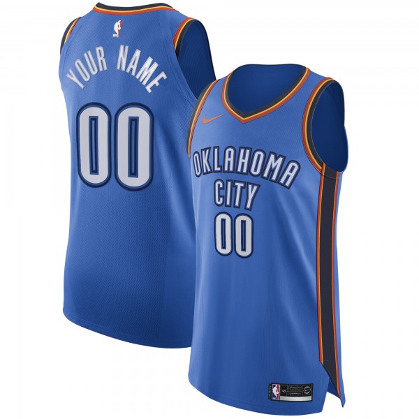 Именная джерси Oklahoma City Thunder Nike Blue Authentic - Icon Edition