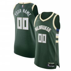 Игровая форма  Milwaukee Bucks Nike 2021/22 Diamond Authentic Custom - Icon Edition - Hunter Green