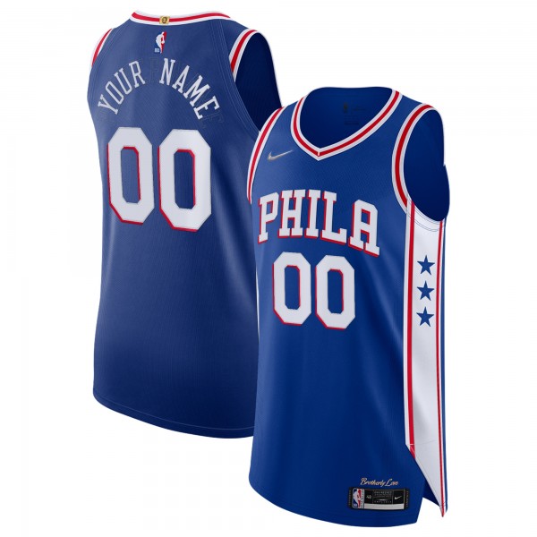 Игровая форма  Philadelphia 76ers Nike 2021/22 Diamond Authentic Custom - Icon Edition - Royal