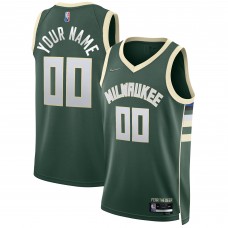 Игровая форма  Milwaukee Bucks Nike 2021/22 Diamond Swingman Custom - Icon Edition - Hunter Green