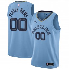 Игровая форма  Memphis Grizzlies Jordan Brand Swingman Custom - Statement Edition - Light Blue