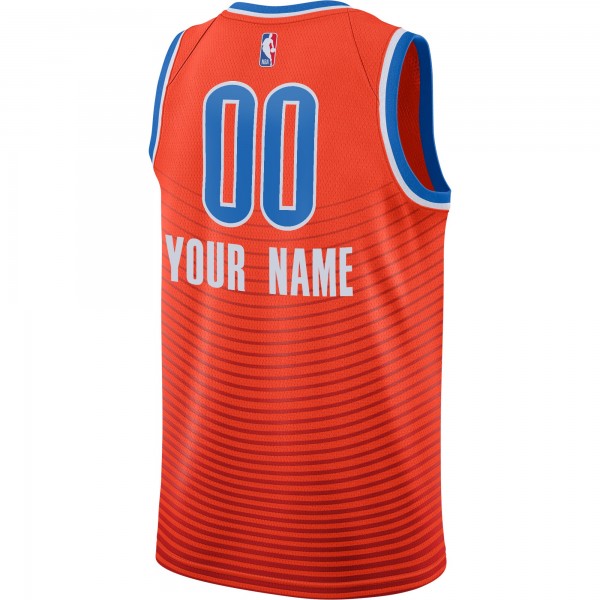 Игровая форма  Oklahoma City Thunder Jordan Brand Swingman Custom - Statement Edition - Orange