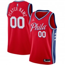 Игровая форма  Philadelphia 76ers Jordan Brand Swingman Custom - Statement Edition - Red