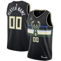 Игровая форма  Milwaukee Bucks Jordan Brand Swingman Custom - Statement Edition - Black