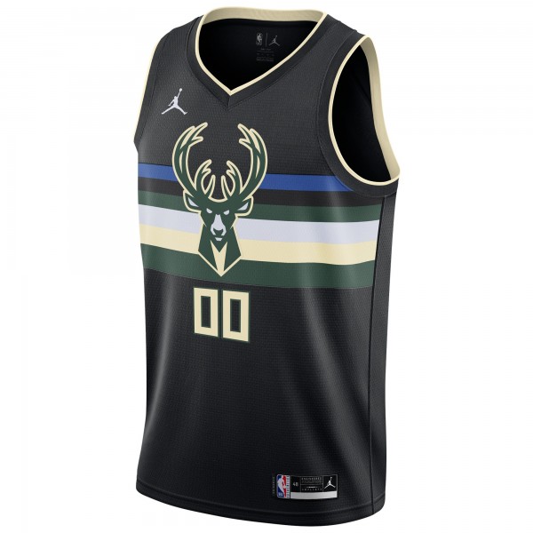 Игровая форма  Milwaukee Bucks Jordan Brand Swingman Custom - Statement Edition - Black