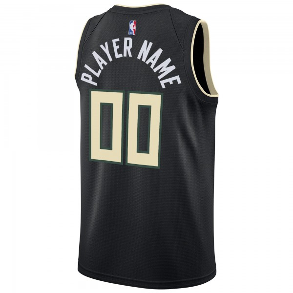 Игровая форма  Milwaukee Bucks Jordan Brand Swingman Custom - Statement Edition - Black