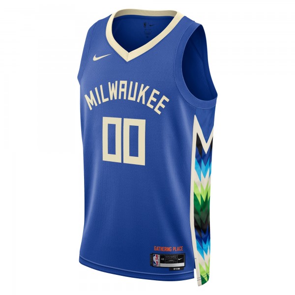 Игровая форма  Milwaukee Bucks Nike Unisex 2022/23 Swingman Custom - City Edition - Royal