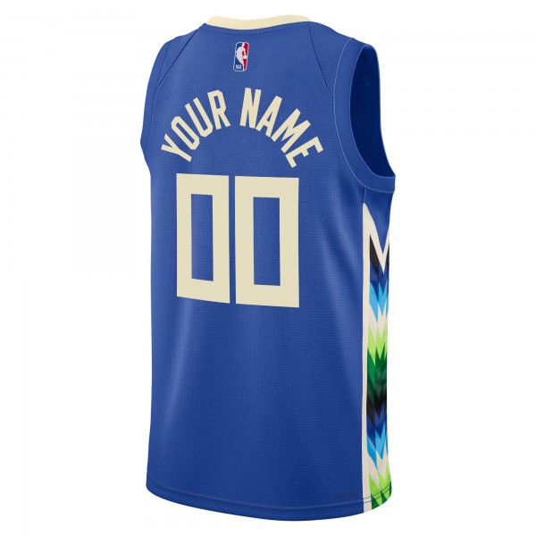 Игровая форма  Milwaukee Bucks Nike Unisex 2022/23 Swingman Custom - City Edition - Royal