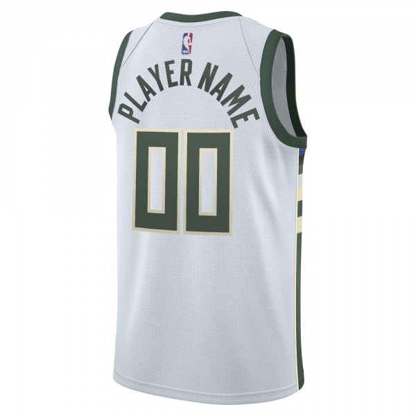 Игровая форма  Milwaukee Bucks Nike 2020/21 Swingman Custom - Association Edition - White