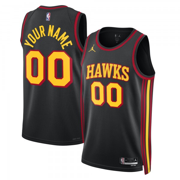 Игровая форма  Atlanta Hawks Jordan Brand Unisex 2022/23 Swingman Custom - Statement Edition - Black