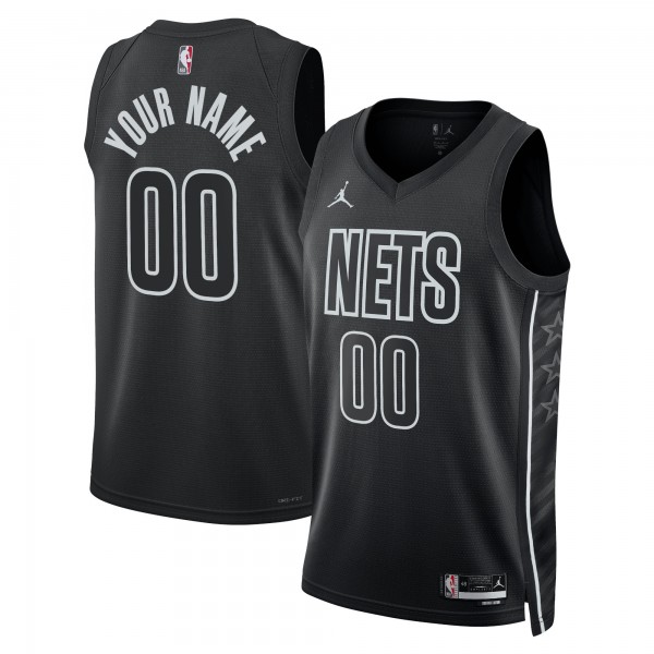 Именная игровая форма Brooklyn Nets Jordan Brand Unisex 2022/23 Swingman - Statement Edition - Black