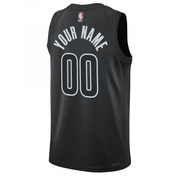 Именная игровая форма Brooklyn Nets Jordan Brand Unisex 2022/23 Swingman - Statement Edition - Black