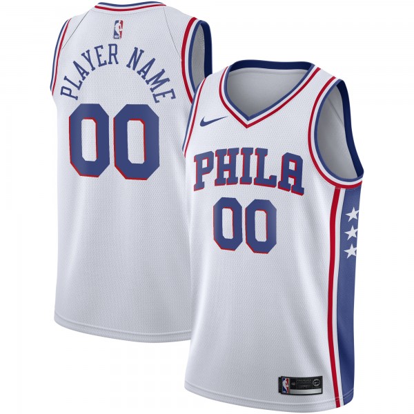 Игровая форма  Philadelphia 76ers Nike 2020/21 Swingman Custom - Association Edition - White