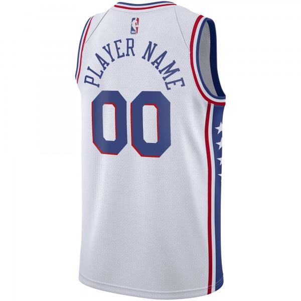 Игровая форма  Philadelphia 76ers Nike 2020/21 Swingman Custom - Association Edition - White