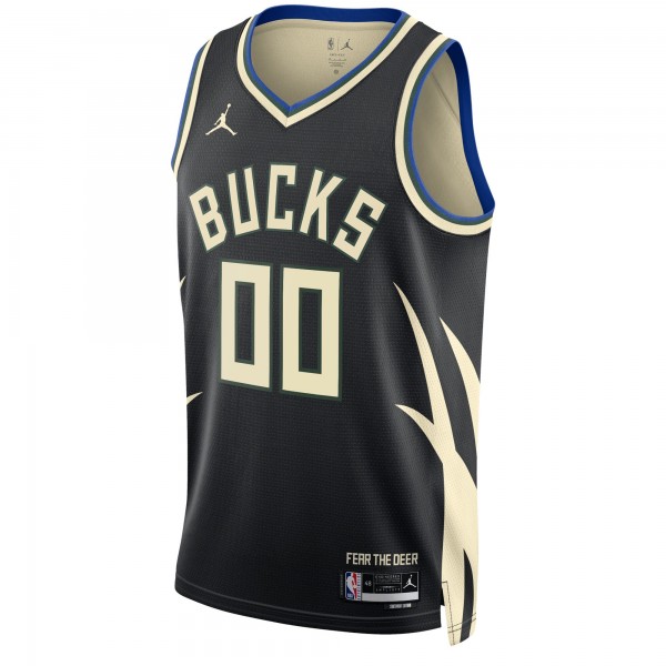 Игровая форма  Milwaukee Bucks Jordan Brand Unisex 2022/23 Swingman Custom - Statement Edition - Black