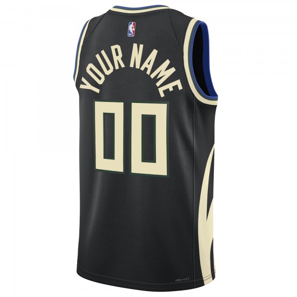 Игровая форма  Milwaukee Bucks Jordan Brand Unisex 2022/23 Swingman Custom - Statement Edition - Black