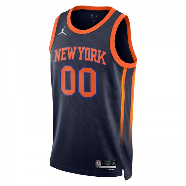 Именная игровая джерси New York Knicks Jordan Brand Unisex 2022/23 Swingman - Statement Edition - Navy