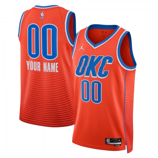 Именная джерси Unisex Oklahoma City Thunder Jordan Brand Orange 2022/23 Swingman - Statement Edition