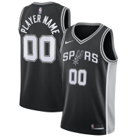 Именная джерси San Antonio Spurs Nike Black Swingman - Icon Edition