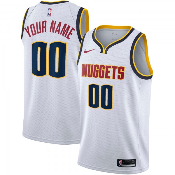 Именная джерси Denver Nuggets Nike White Swingman - Association Edition