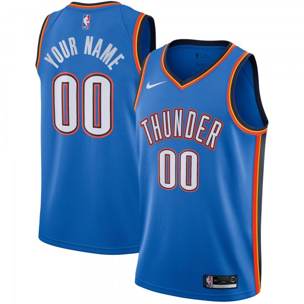Именная игровая джерси Oklahoma City Thunder Nike Blue Swingman - Icon Edition