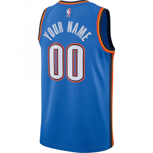 Именная игровая джерси Oklahoma City Thunder Nike Blue Swingman - Icon Edition