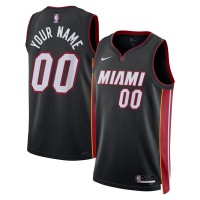 Игровая форма  Miami Heat Nike Unisex 2022/23 Swingman Custom Black - Icon Edition