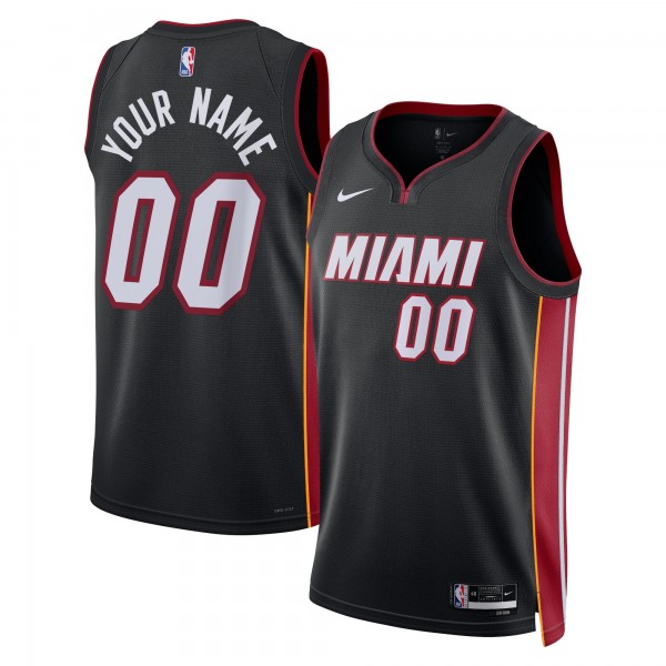 Игровая форма  Miami Heat Nike Unisex 2022/23 Swingman Custom Black - Icon Edition