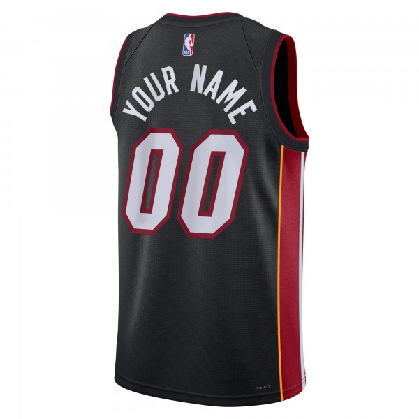 Игровая форма  Miami Heat Nike Unisex 2022/23 Swingman Custom Black - Icon Edition