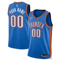 Именная джерси Unisex Oklahoma City Thunder Nike Blue Swingman - Icon Edition