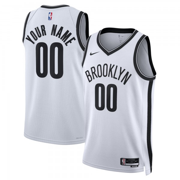 Игровая форма  Brooklyn Nets Nike Unisex 2022/23 Swingman Custom White - Association Edition