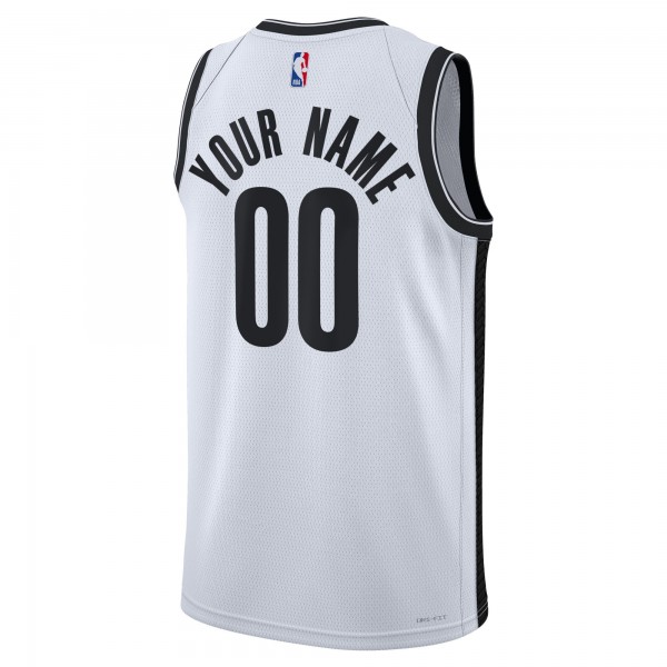 Игровая форма  Brooklyn Nets Nike Unisex 2022/23 Swingman Custom White - Association Edition