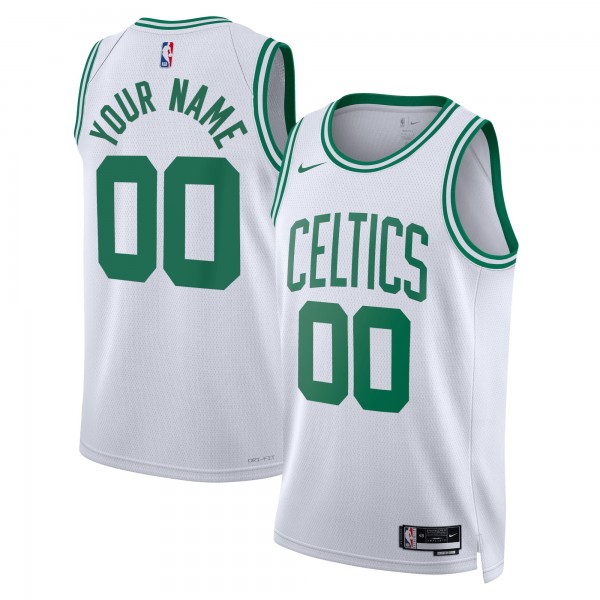 Именная джерси Unisex Boston Celtics Nike White Swingman - Association Edition