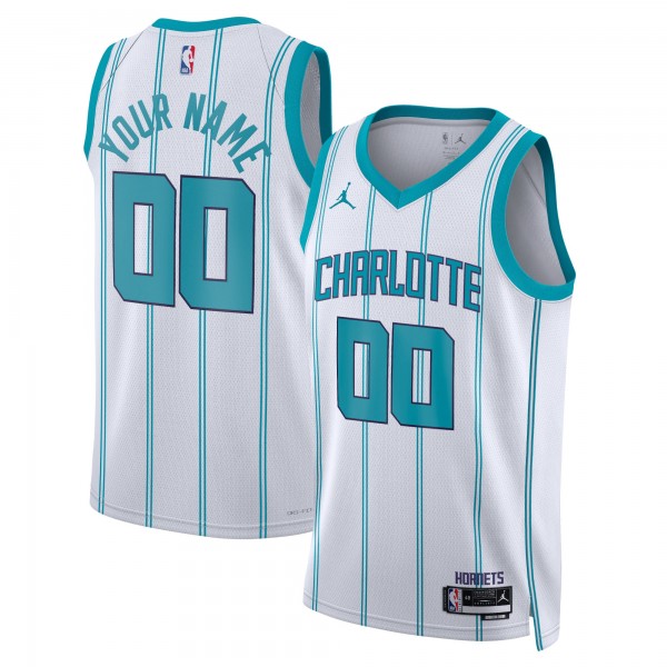 Игровая форма  Charlotte Hornets Jordan Brand Unisex Swingman Custom White - Icon Edition