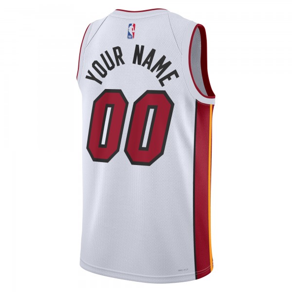 Игровая форма  Miami Heat Nike Unisex 2022/23 Swingman Custom White - Association Edition