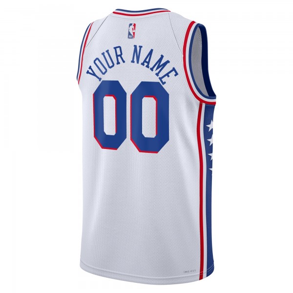 Игровая форма  Philadelphia 76ers Nike Unisex 2022/23 Swingman Custom White - Association Edition